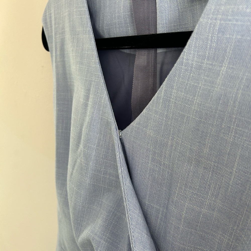 V neck Ann Taylor light blue dress - Picture 5 of 6